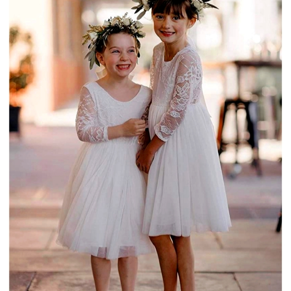 2 Bunnies flower girl dresses (photos from Amazon)